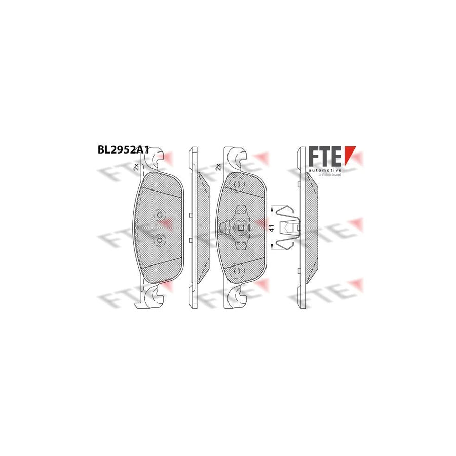 FTE Bl2952A1 Brake Pad Set