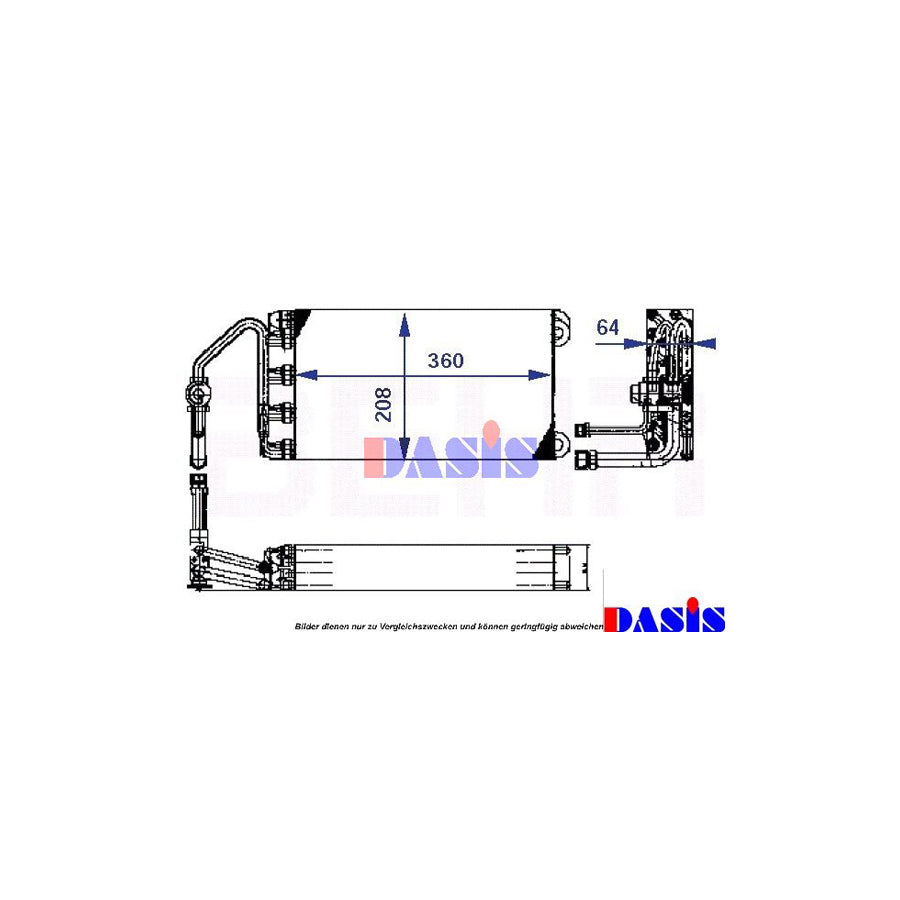 AKS Dasis 821000N Air Conditioning Evaporator