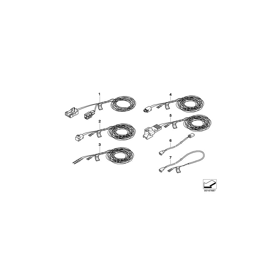 Genuine BMW 61126929839 E65 E67 E66 Repair Cable, Belt Tensioner (Inc. 745LiS, 730d & 745i) | ML Performance US Car Parts