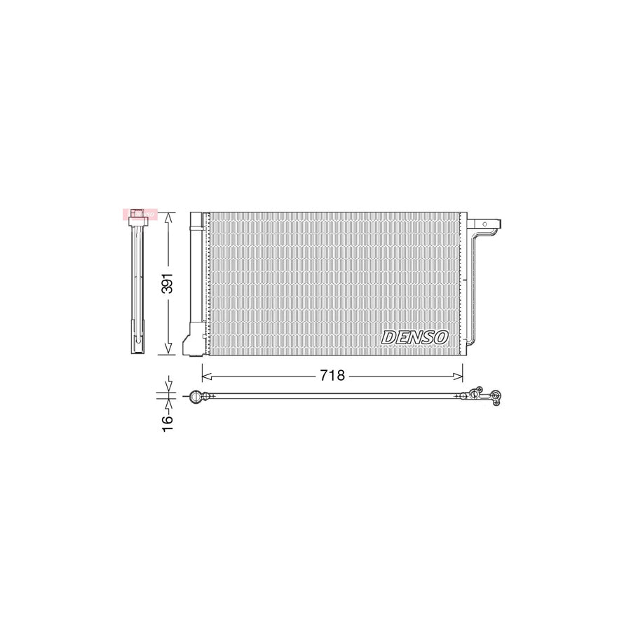 DENSO DCN10028 Air Conditioning Condenser