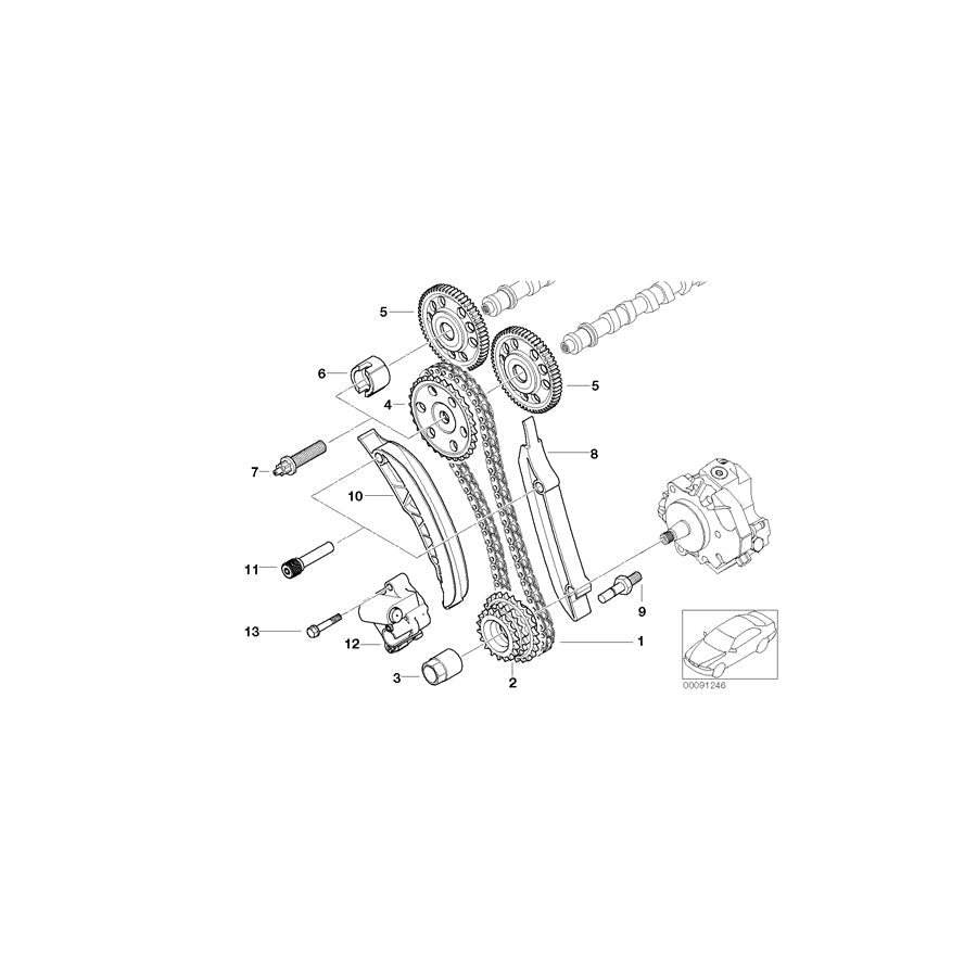 Genuine BMW 11317788741 E65 E61 E83 Gear Wheel, Camshaft (Inc. 330d, 730d & 330Cd) | ML Performance UK Car Parts