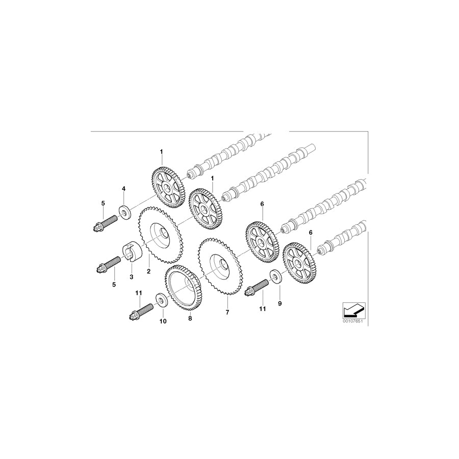 Genuine BMW 11317787915 E38 Gear Wheel, High-Pressure Pump (Inc. 740d) | ML Performance UK Car Parts