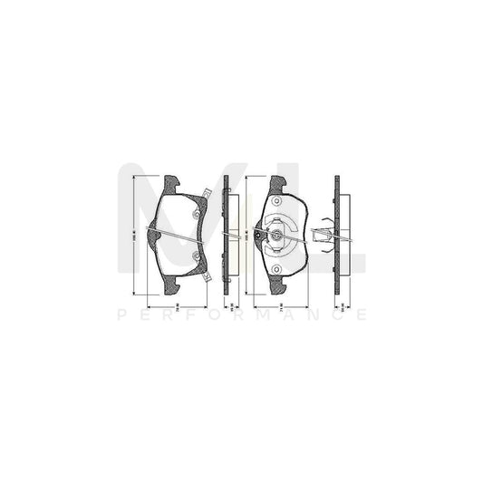 Bosch 0986Tb2335 Brake Pad Set Excl. Wear Warning Contact, With Accessories  | ML Performance Car Parts