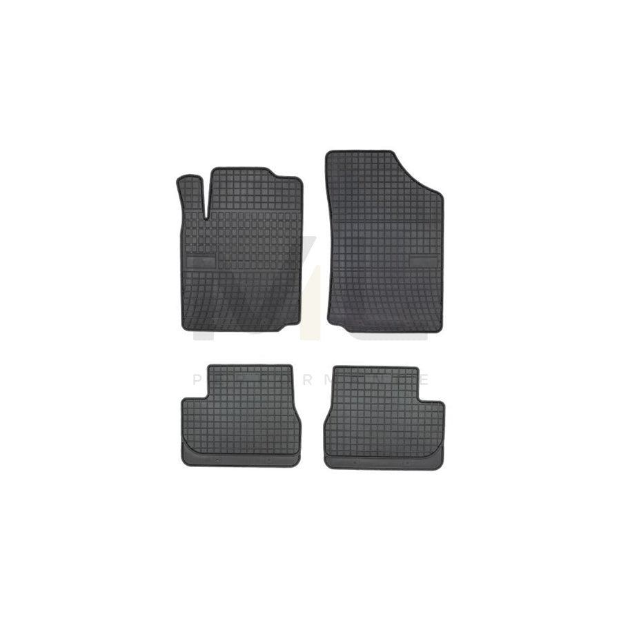 FROGUM Tailored 545972 Floor mat set Elastomer, Front and Rear, Quantity: 4, Black, (LHD)