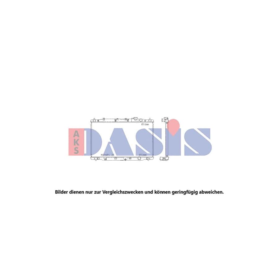 AKS Dasis 100086N Engine Radiator for Honda Cr-V IV (Rm)