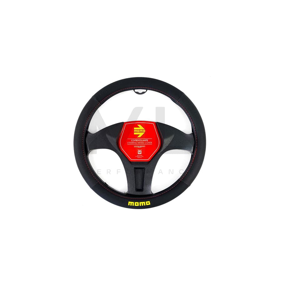 Momo EASY SWC0EASBR Steering wheel cover Black/Red, Ø: 38-39cm, PVC