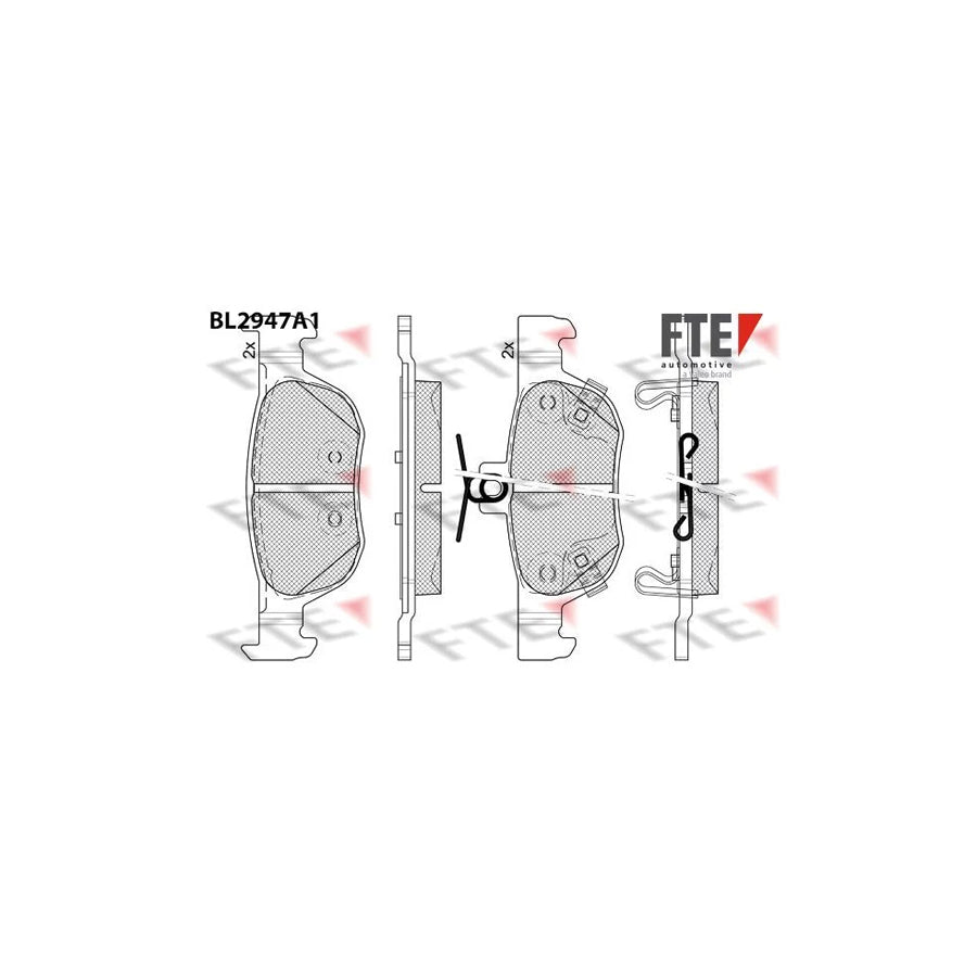 FTE Bl2947A1 Brake Pad Set