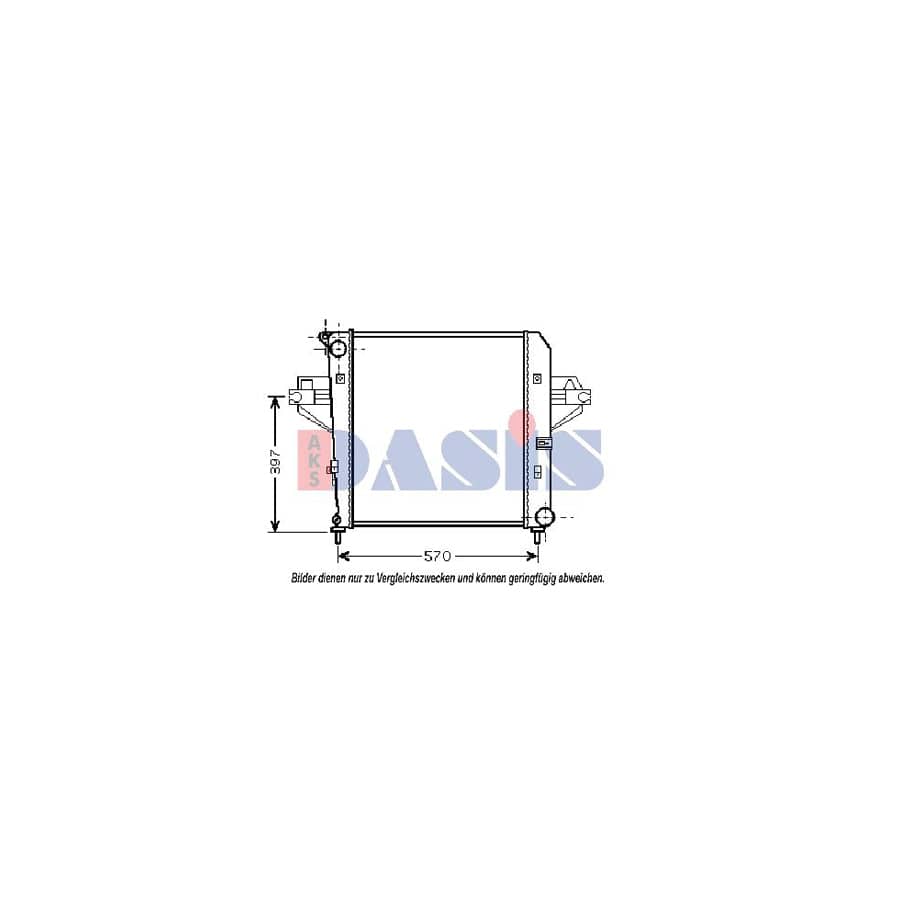 AKS Dasis 520116N Engine Radiator for Jeep Cherokee