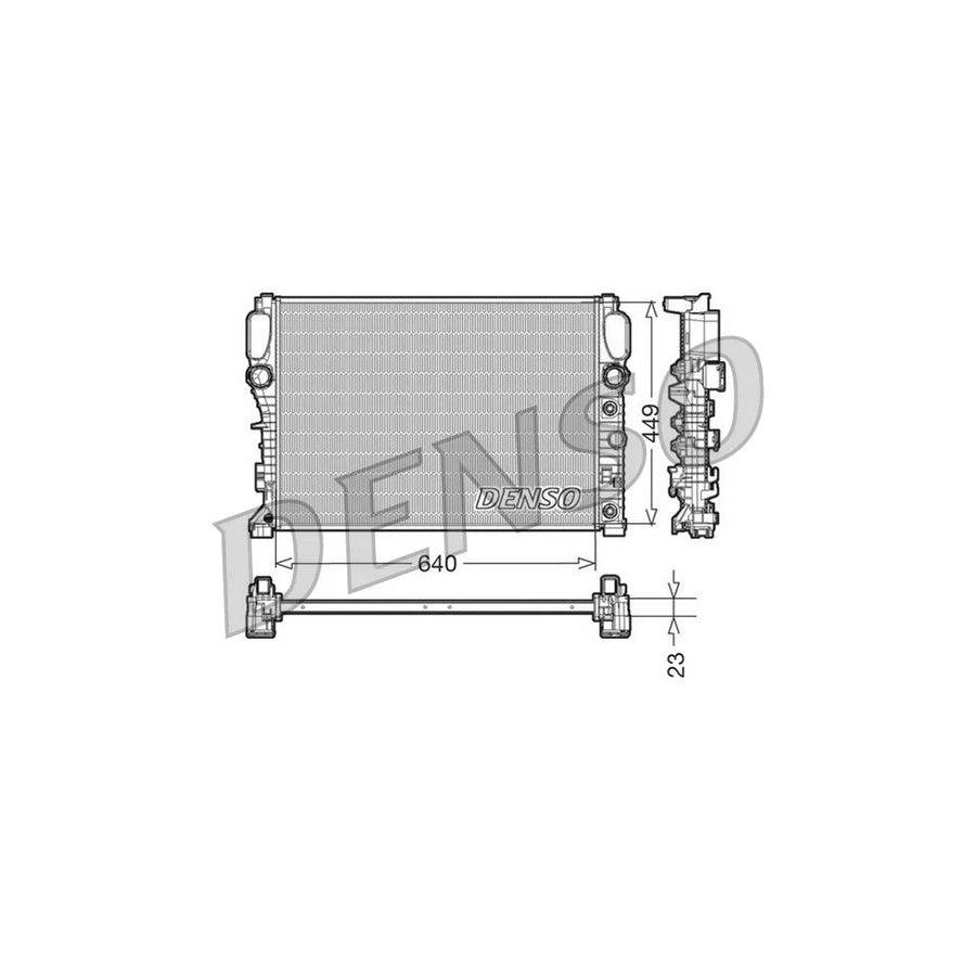 DENSO DRM17090 Engine Radiator