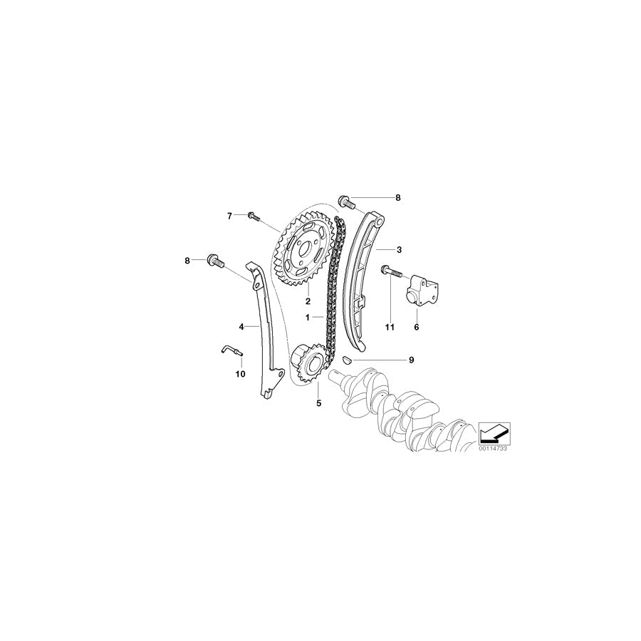 Genuine BMW 11317790951 R50 Chain Tensioner (Inc. One D) | ML Performance UK Car Parts
