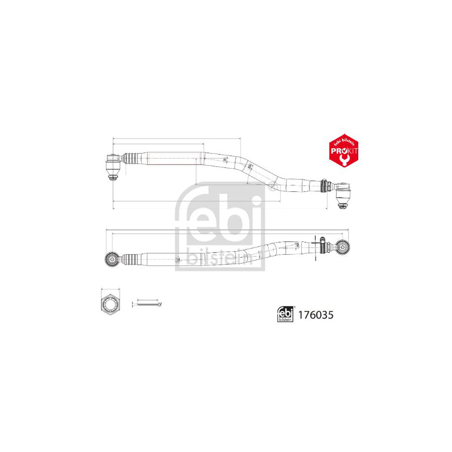 Febi Bilstein 176035 Centre Rod Assembly
