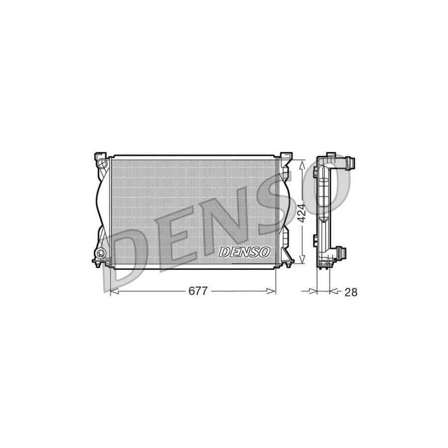 DENSO DRM02036 Engine Radiator for Audi A6