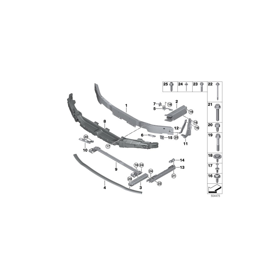 Genuine BMW Mini 51117418290 F39 F45 Nut Plate M12 (Inc. 218i, 220d & X2 20i) | ML Performance US Car Parts