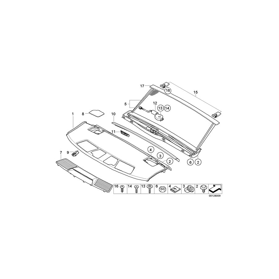Genuine BMW 51469143454 E65 E66 Electric Sun Blind SCHWARZ (Inc. 760Li, 740d & 730Ld) | ML Performance US