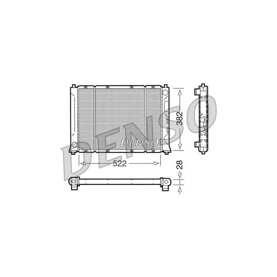 DENSO DRM24012 Engine Radiator