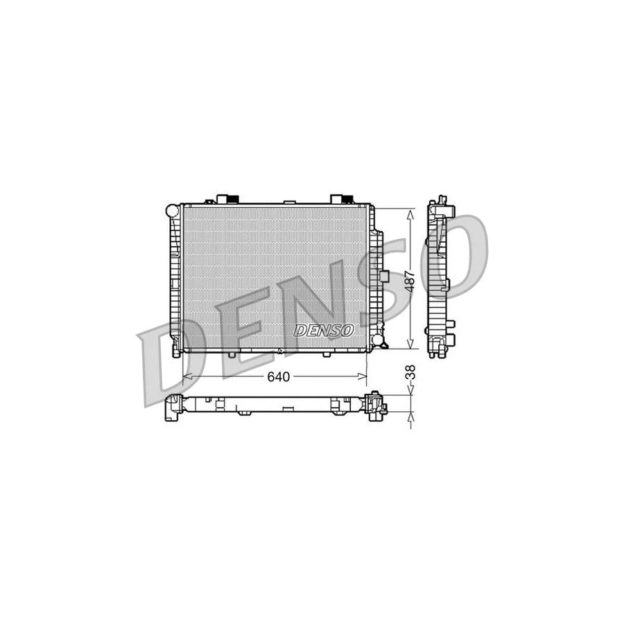 DENSO DRM17086 Engine Radiator Suitable for Mercedes-Benz E-Class