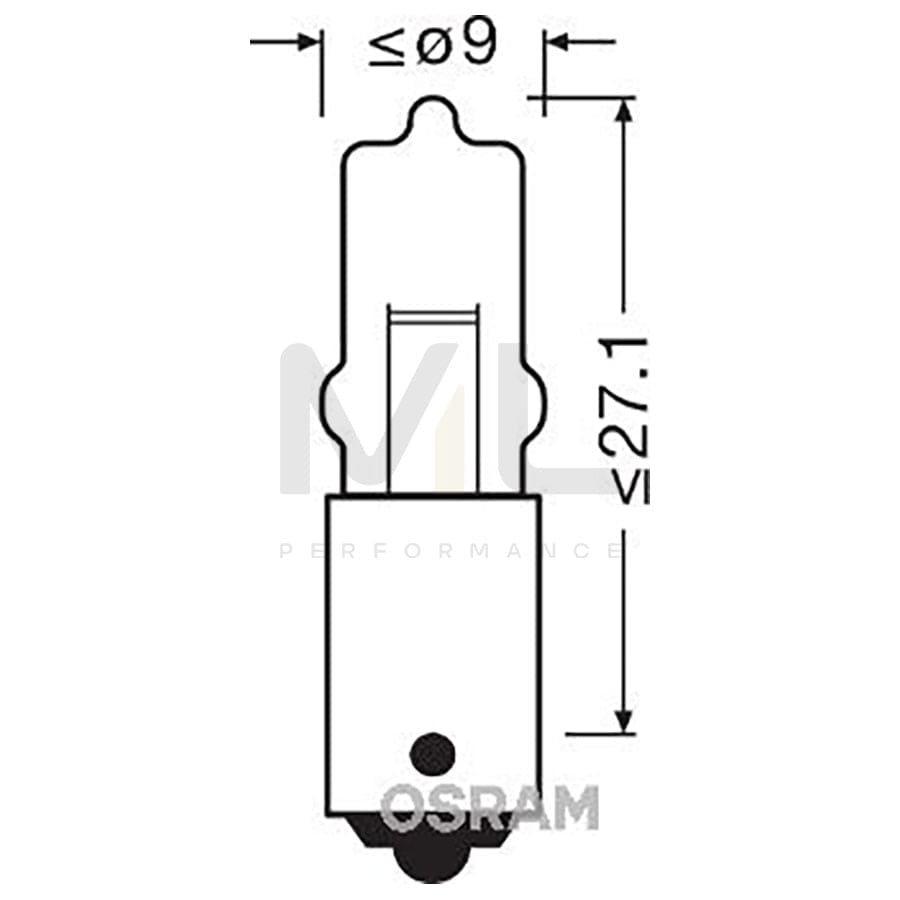 OSRAM ORIGINAL 64111-02B Bulb, interior light Socket Bulb, 12V, 5W
