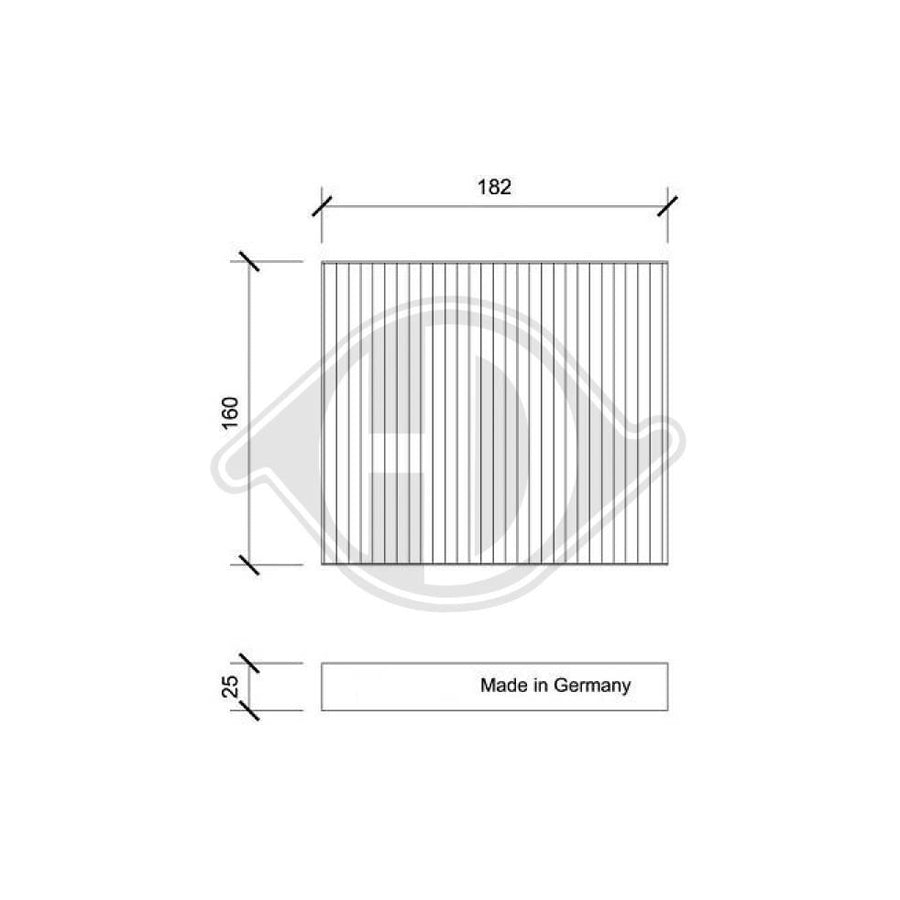 DIEDERICHS DCI0206 Pollen Filter For Kia Soul I (Am)