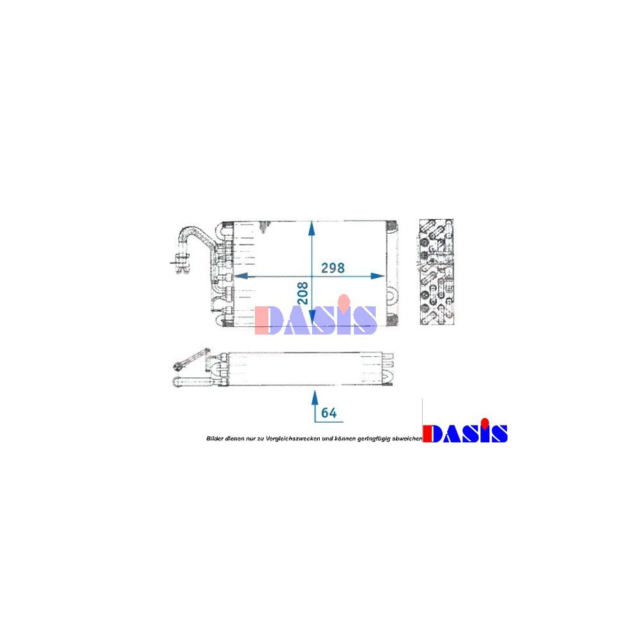 AKS Dasis 821140N Air Conditioning Evaporator