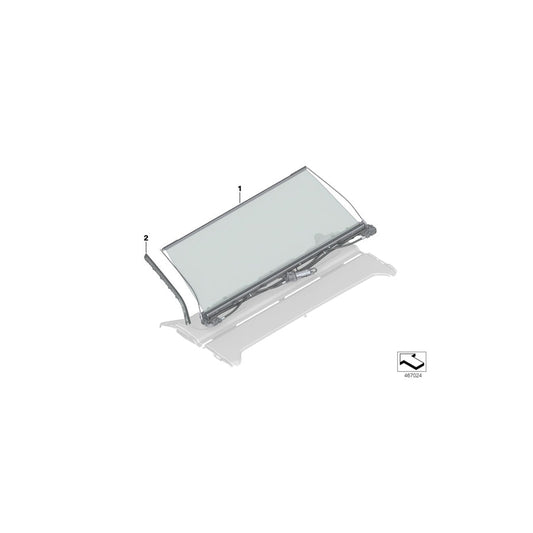 Genuine BMW 51467990174 G11 G12 Guide Rail Right RAUCHWEIß (Inc. 750LiX 4.0, 750dX & 750i) | ML Performance US
