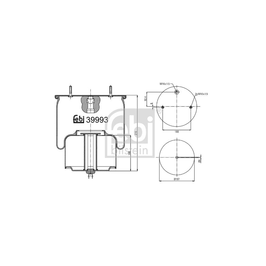 Febi Bilstein 39993 Boot, Air Suspension