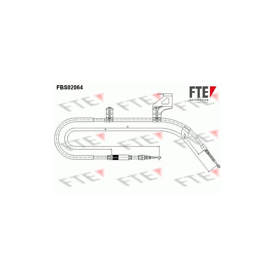 FTE Fbs02064 Hand Brake Cable for VW Passat