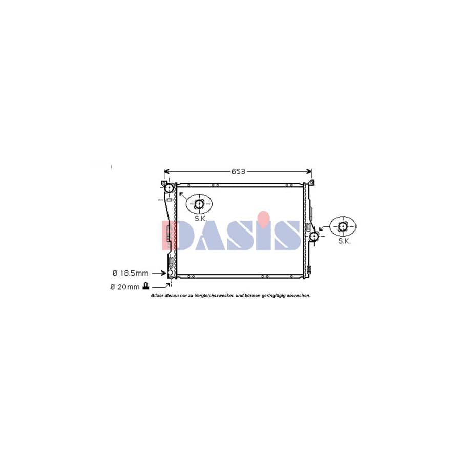 AKS Dasis 051970N Air Conditioning Condenser for BMW 6 Coupe (E24)