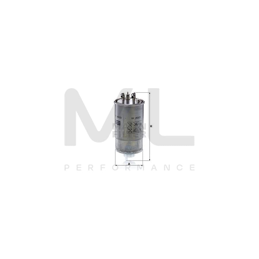 MANN-FILTER WK 853/23 Fuel filter In-Line Filter