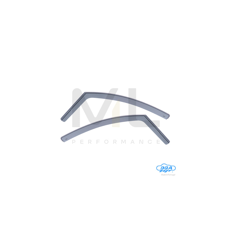 DGA 23064 Wind deflectors for TOYOTA Yaris III Van (XP13) Arrow direction, Front, inner
