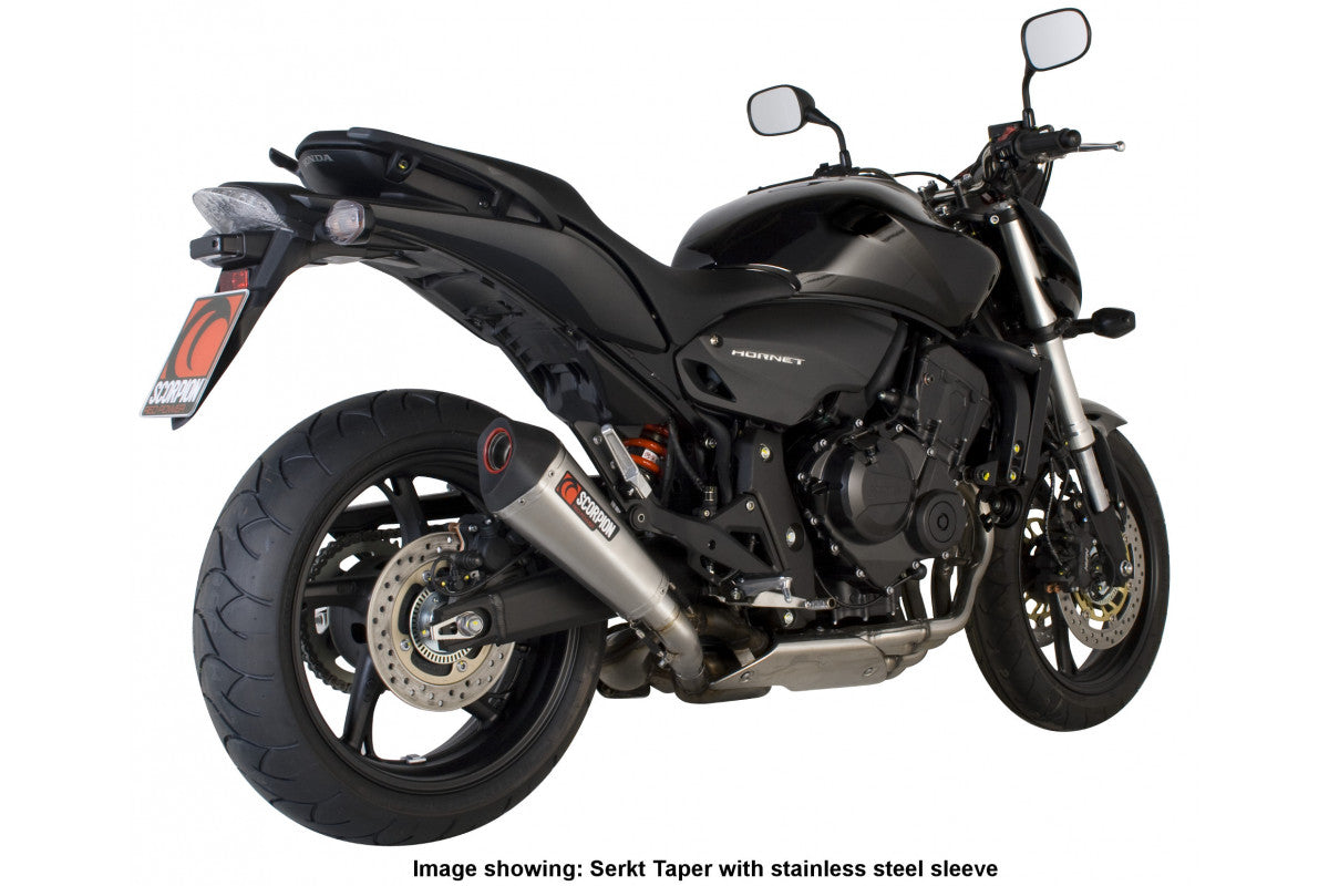 Scorpion RHA93TEO Honda CB600 Hornet Serket Taper Slip-On - Titanium Sleeve | ML Performance US US