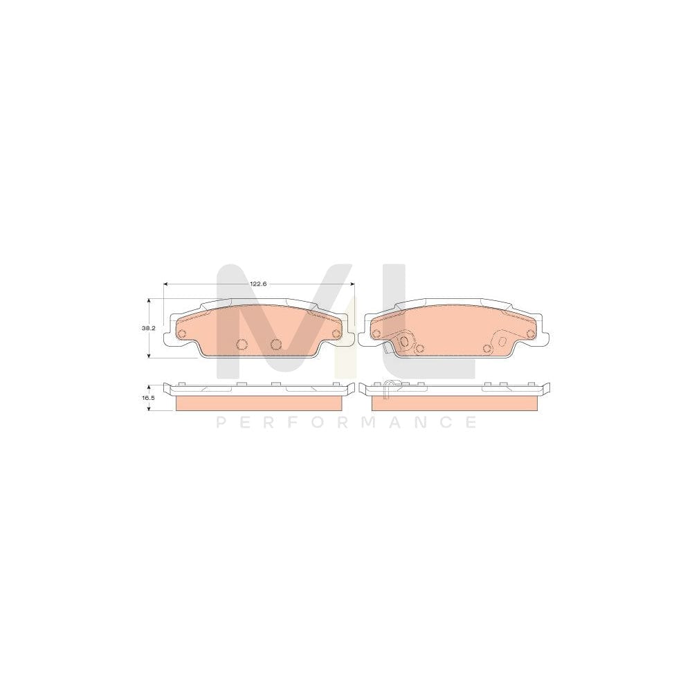TRW Gdb4453 Brake Pad Set With Acoustic Wear Warning | ML Performance Car Parts
