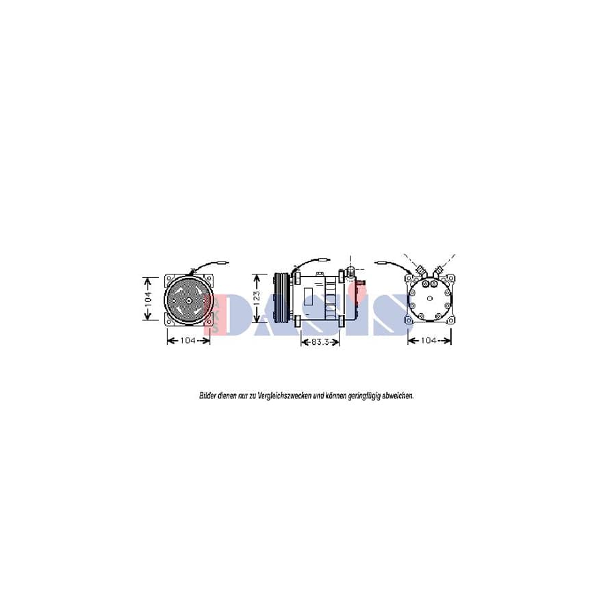 AKS Dasis 850590N Compressor, Air Conditioning
