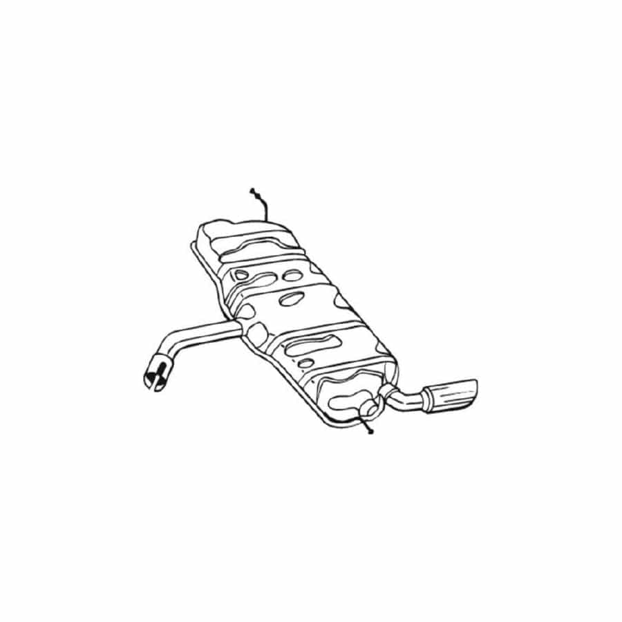 Bosal 233-127 Rear Silencer for Audi A3 Sportback (8Pa)