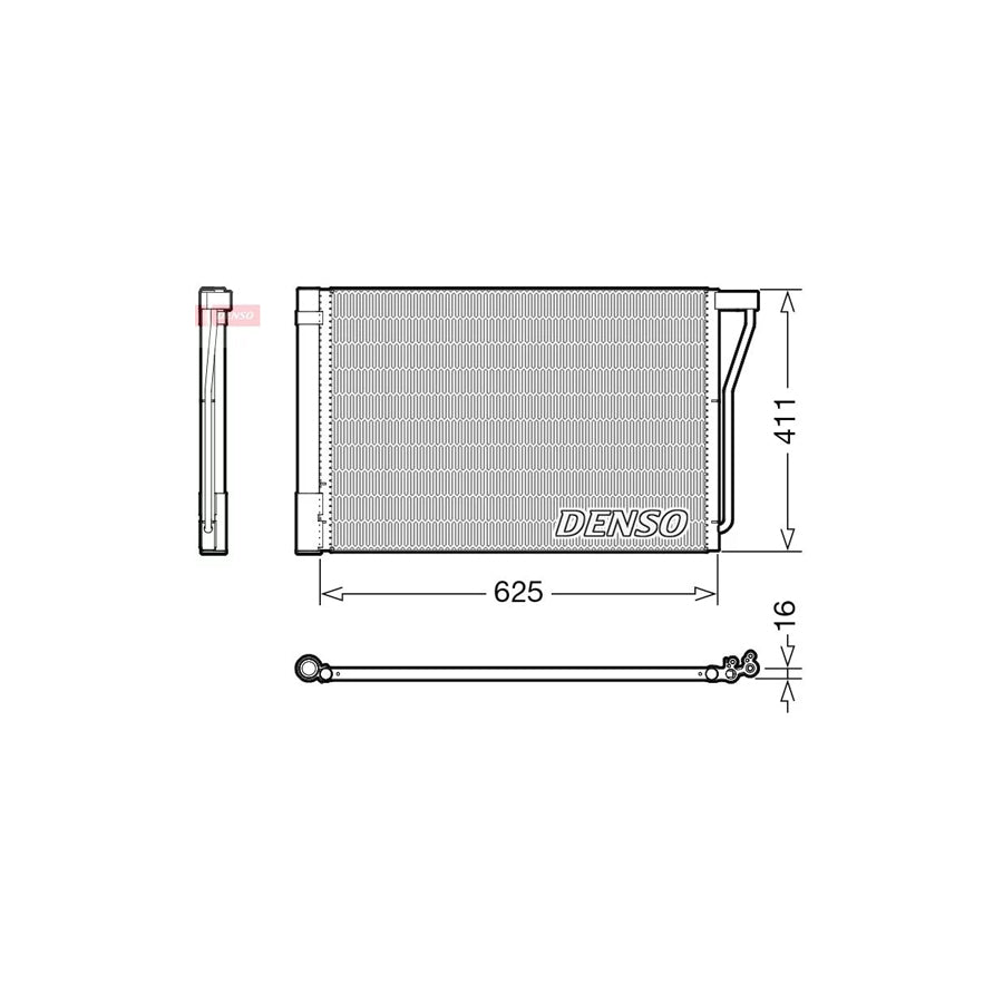 DENSO DCN05022 Air Conditioning Condenser