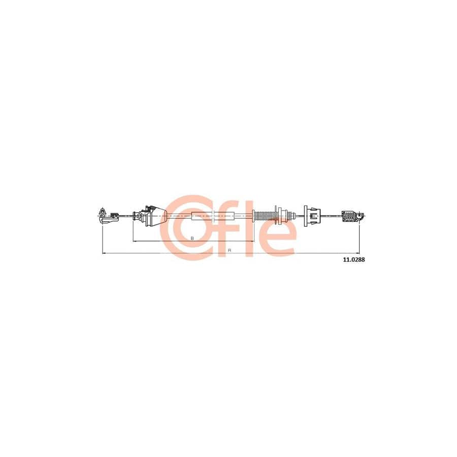 COFLE 92.11.0288 Throttle Cable for RENAULT Symbol / Thalia I (LB)