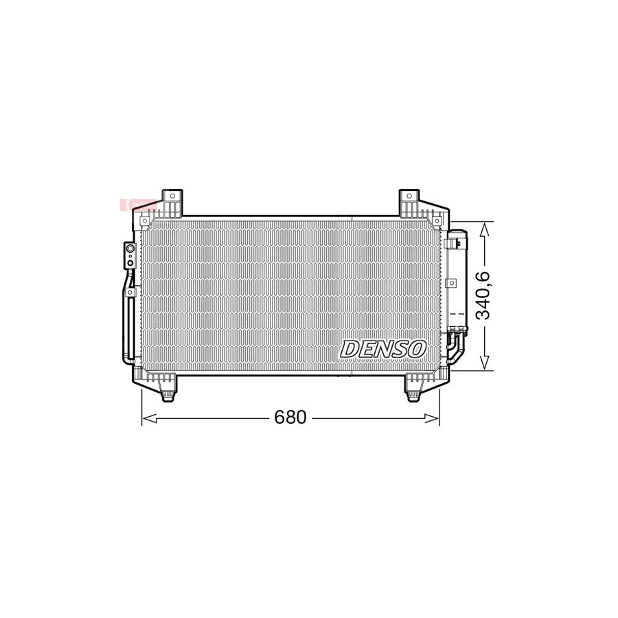 DENSO DCN45014 Air Conditioning Condenser for Mitsubishi Eclipse Cross (Gk_)