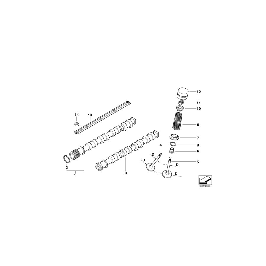 Genuine BMW 11318025823 E52 Inlet Camshaft Zyl. 1-4 (Inc. Alpina V8) | ML Performance UK Car Parts
