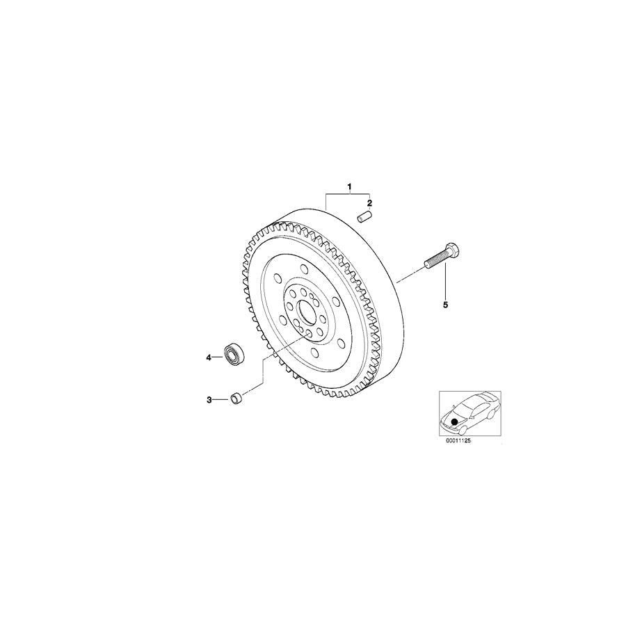 Genuine BMW 21217512329 E46 Twin Mass Flywheel (Inc. 330d & 330xd) | ML Performance US Car Parts
