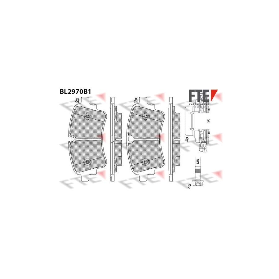 FTE Bl2970B1 Brake Pad Set
