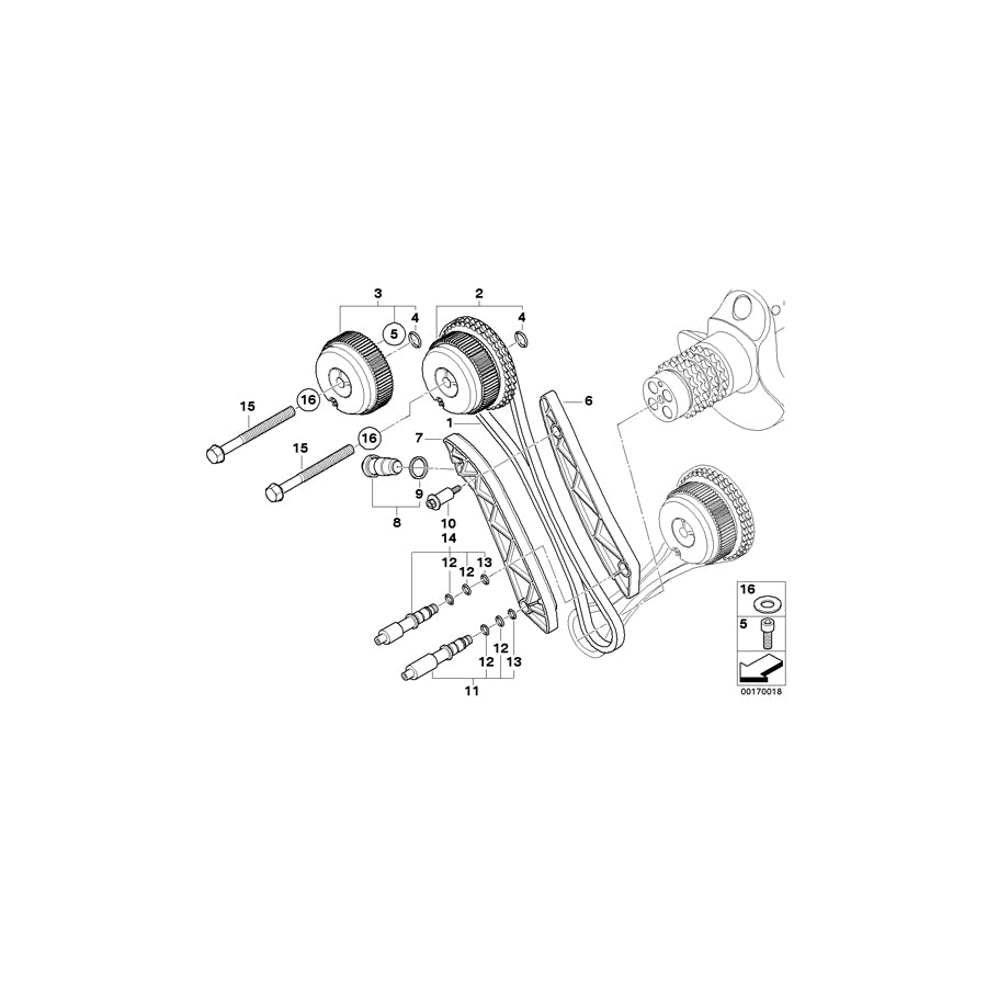 Genuine BMW 11317841166 E92 E93 E90 Camshaft Exhaust Zyl.1-4 (Inc. M3) | ML Performance UK Car Parts