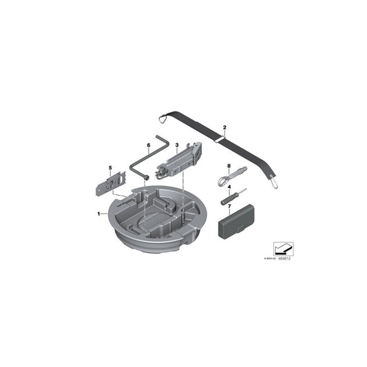 Genuine BMW 71106885040 G20 Tensioning Strap Compact Spare Wheel (Inc. 330iX, 318d & M340iX) | ML Performance US Car Parts