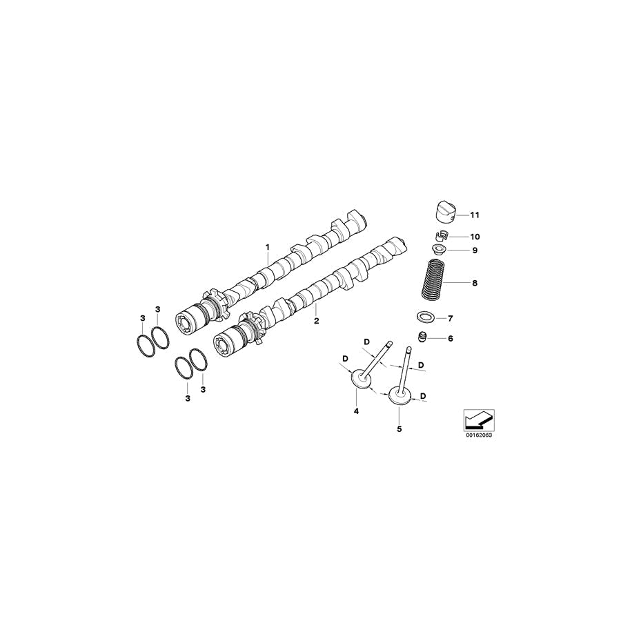 Genuine BMW 11317838188 E92 E93 Inlet Camshaft Zyl.5-8 (Inc. M3) | ML Performance UK Car Parts
