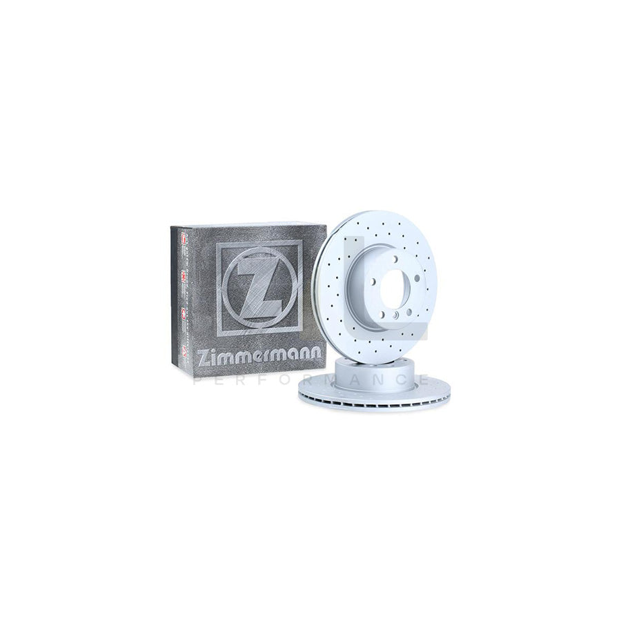 ZIMMERMANN SPORT COAT Z 150.3467.52 Brake Disc Internally Vented, Perforated, Coated, High-carbon  - 1 piece