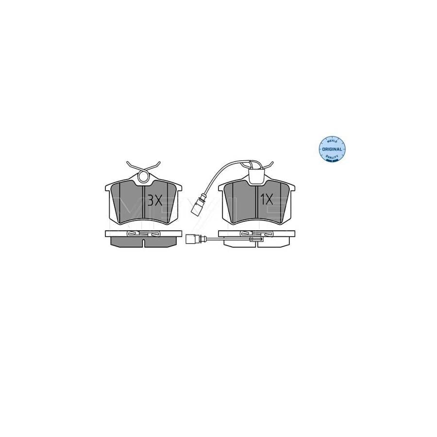 Meyle 025 235 5417/W Brake Pad Set