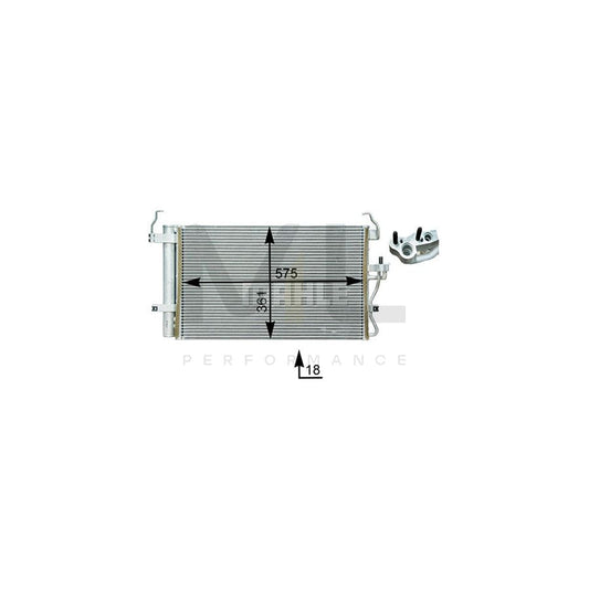 MAHLE ORIGINAL AC 398 000P Air conditioning condenser with dryer | ML Performance Car Parts