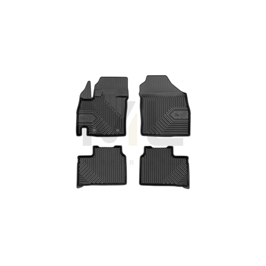 FROGUM Tailored, No.77 77426160 Floor mat set for SUZUKI Ignis III (MF) Elastomer, Front and Rear, Quantity: 4, Black, (LHD)
