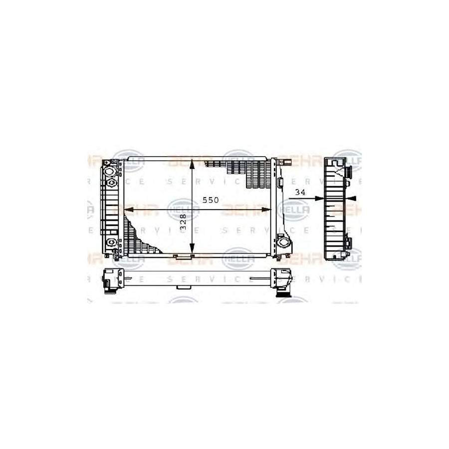 Hella 8MK 376 710-784 Engine Radiator