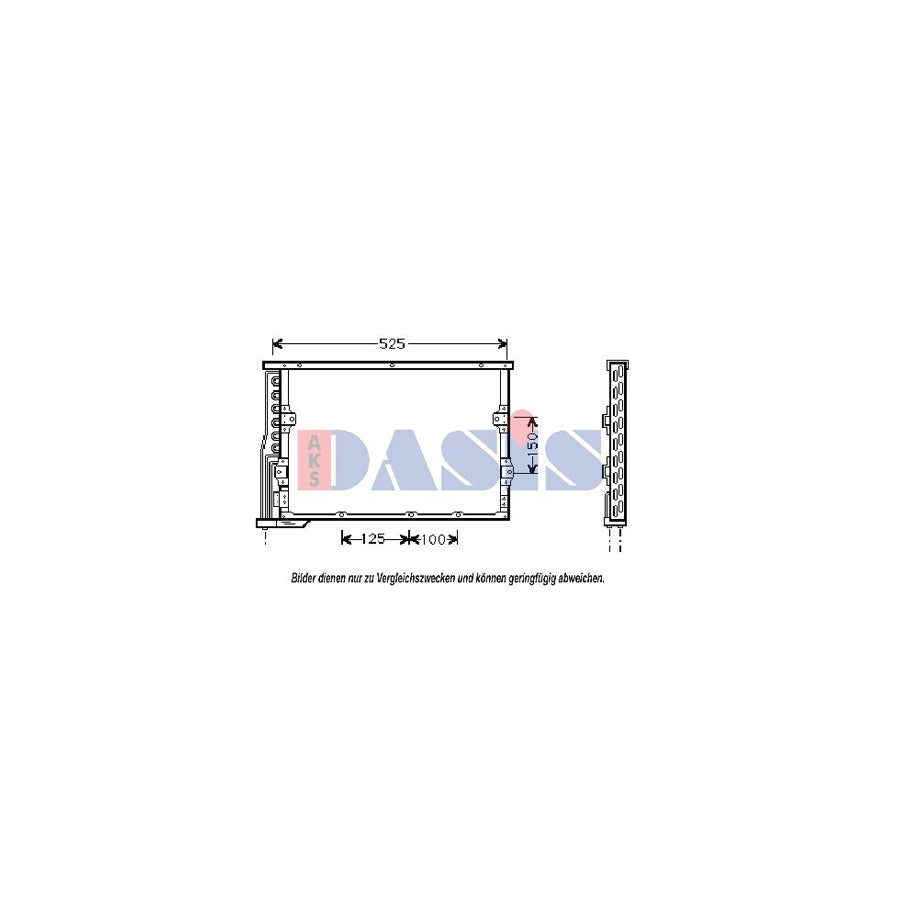 AKS Dasis 052003N Air Conditioning Condenser for BMW Z3