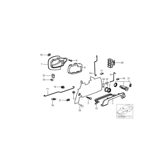Genuine BMW 51218400396 E36 Covering Right CHROM (Inc. Z3) | ML Performance US Car Parts