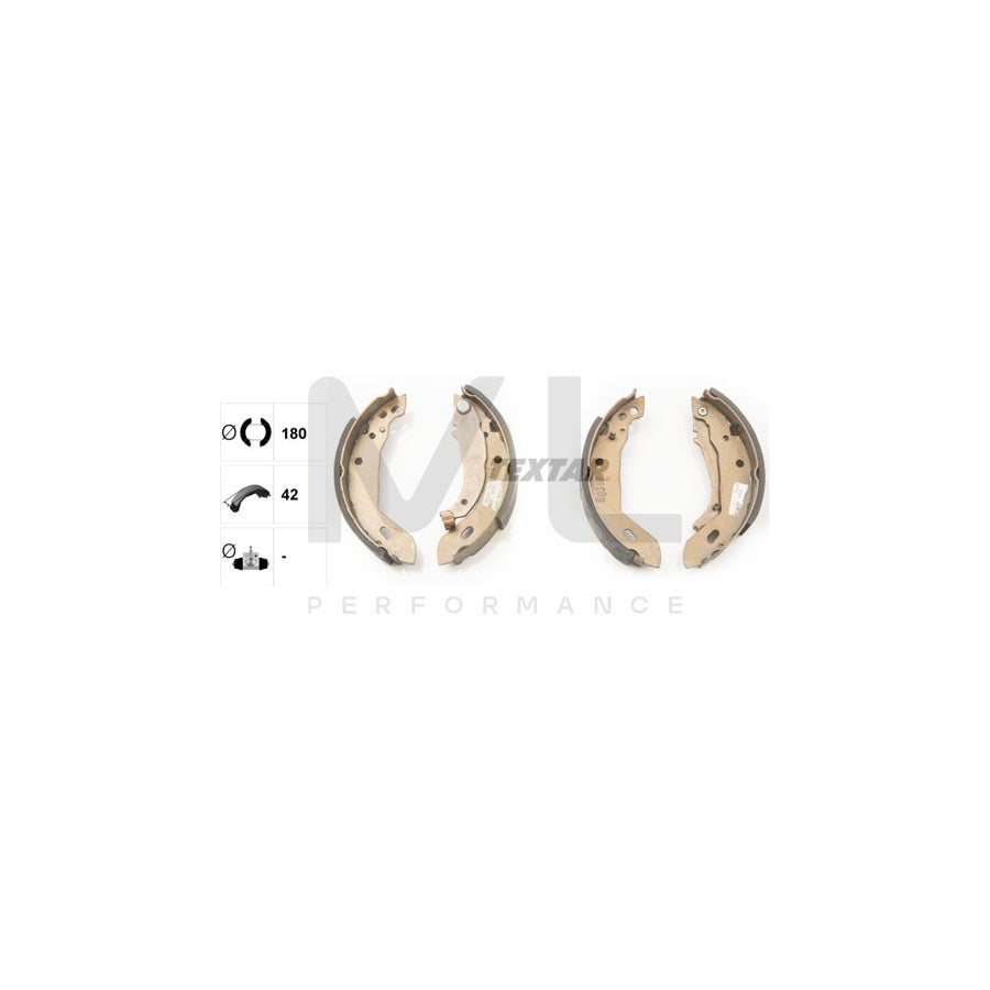 TEXTAR 91031800 Brake Shoe Set with handbrake lever | ML Performance Car Parts